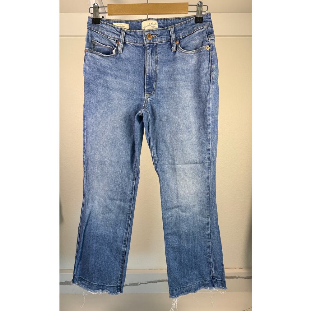 Universial Thread Ankle Boot Cut Jeans Fray Hem Size‎ 4 / 27 Mid-Rise